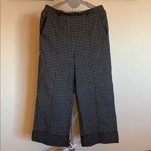 Wide Leg Checkered Slacks